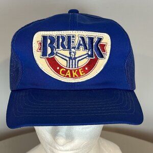 Colonial Bread Break Cake Trucker Hat Blue One Size Headwear II
